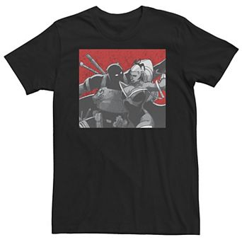 Big & Tall Marvel Black Panther & Storm Kanji Portrait Tee