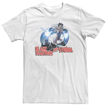 Big & Tall Marvel Black Panther And Storm Action Pose Tee