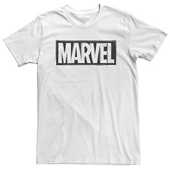 Big & Tall Marvel Woodcut Logo Tee