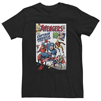 Big & Tall Marvel Avengers Comic Cover Tee