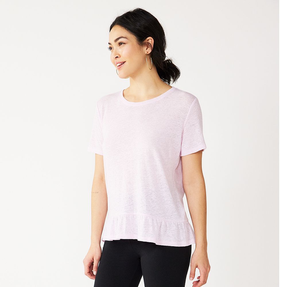 Women's Sonoma Goods For Life® Ruffle Peplum Relaxed Tee