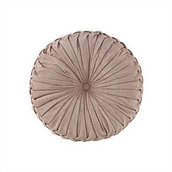 Intelligent Design Lara Poly Chenille Round Floor Pillow Cushion