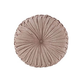 Intelligent Design Lara Poly Chenille Round Floor Pillow Cushion