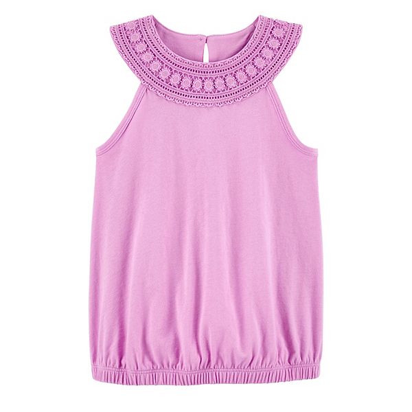 Girls 48 Carter's Embroidered Tank Top