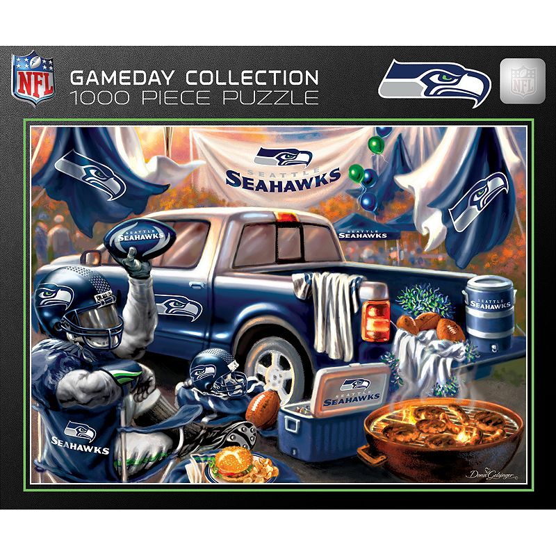 Seattle Seahawks Gameday 1000-Piece Jigsaw Puzzle, Multicolor