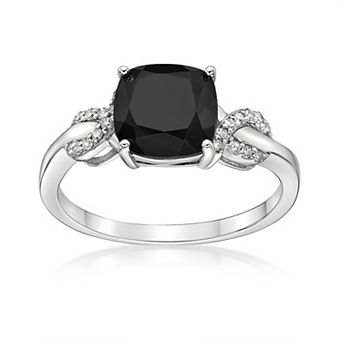 Gemminded Sterling Silver Onyx Ring