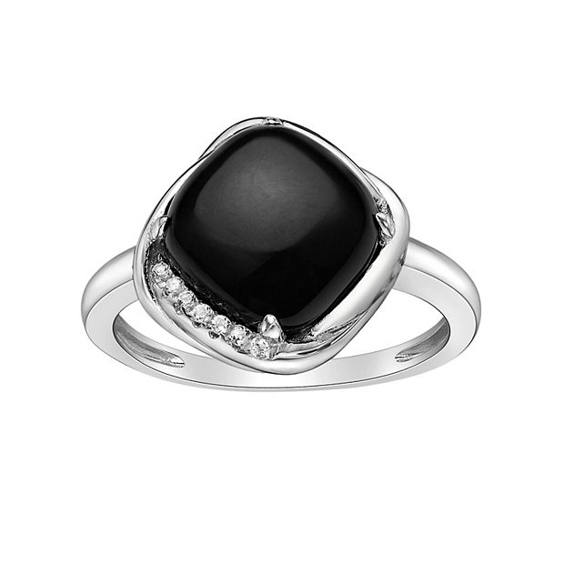 Kohls black clearance onyx ring