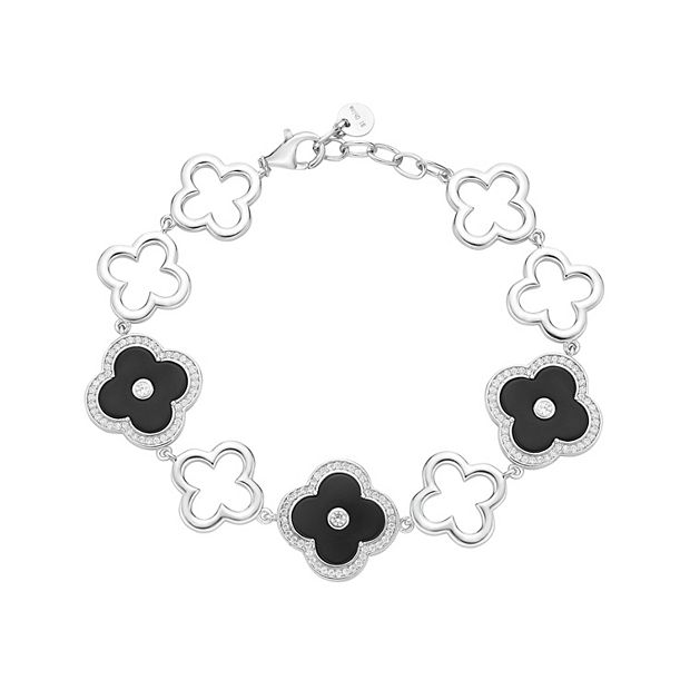 CLOVER BRACELET ONYX BLACK