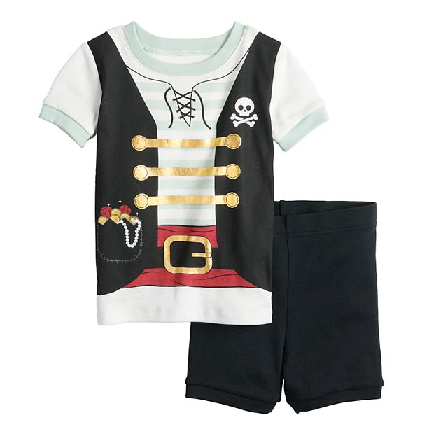 Toddler Boy Jumping Beans Pirate Costume Tee Shorts Pajama Set