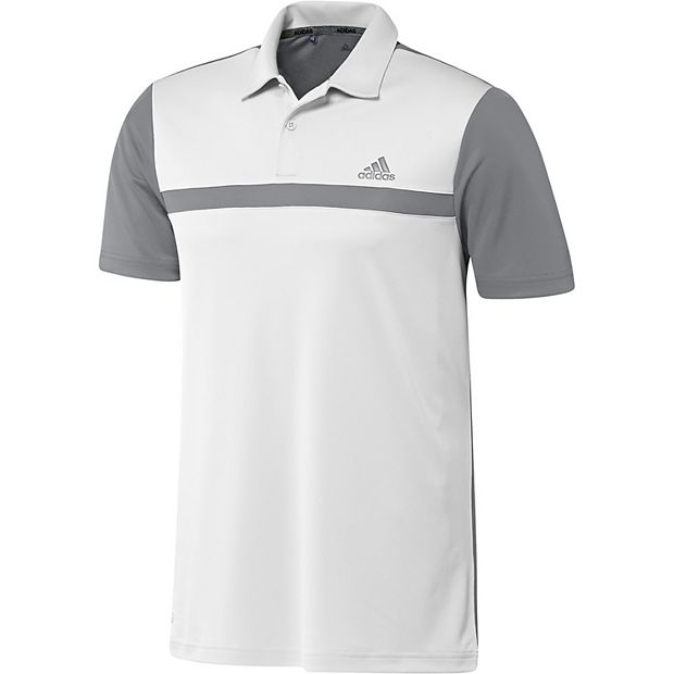 Big Tall adidas Golf Novelty Striped Polo