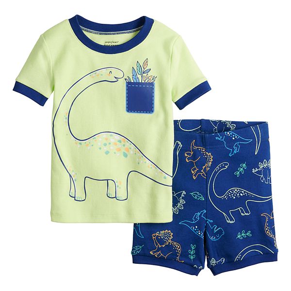 Toddler Boy Jumping Beans® Dinosaur Tee & Shorts Pajama Set