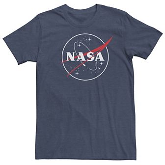 Big & Tall NASA Outline Simple Logo Tee