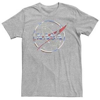 Big & Tall NASA 80s Space Station Logo Tee