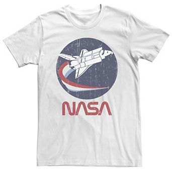 Big & Tall NASA Shuttle Three Color Swoosh Circle Tee
