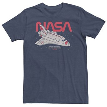 Big & Tall NASA Space Shuttle Portrait Logo Tee