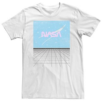 Big & Tall NASA Retro Grid Logo Poster Tee