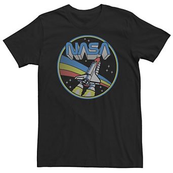 Big & Tall NASA Retro Pop Circle Portrait Logo Tee