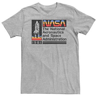 Big & Tall NASA Retro Logo Poster Tee