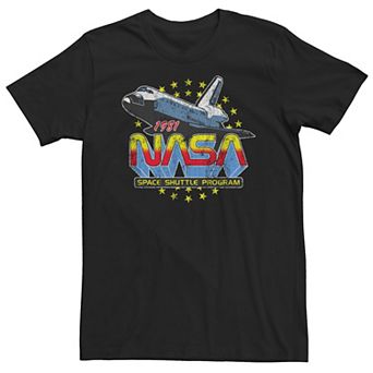 Big & Tall NASA Retro Space Shuttle Program Tee