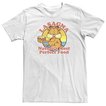 Big & Tall Garfield Lasagna Nature's Most Perfect Food Portrait Tee