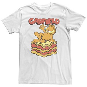 Big & Tall Garfield Lasagna Bed Portrait Tee