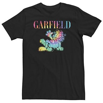 Big & Tall Garfield Tie-Dye Portrait Fill Tee