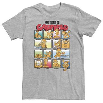 Big & Tall Garfield Emotions Portrait Panels Tee