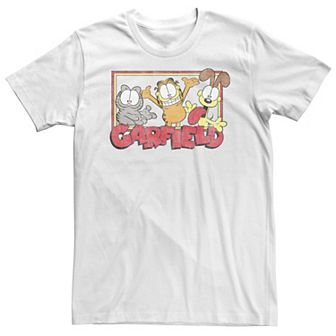 Big & Tall Garfield Trio Portrait Panels Tee