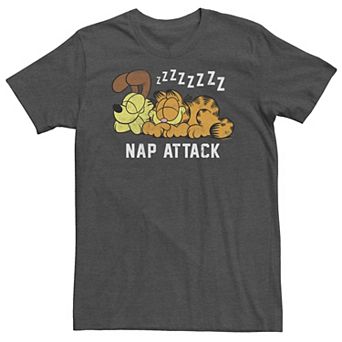 Big & Tall Garfield And Otis Nap Attack Tee