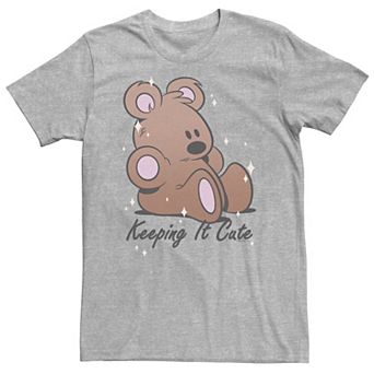 Big & Tall Garfield Teddy Bear Keeping It Cute Tee