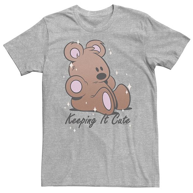 Big & Tall Garfield Teddy Bear Keeping It Cute Tee