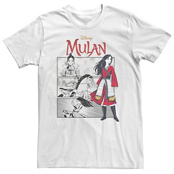 Big & Tall Disney Mulan Live Action Comic Panels Tee
