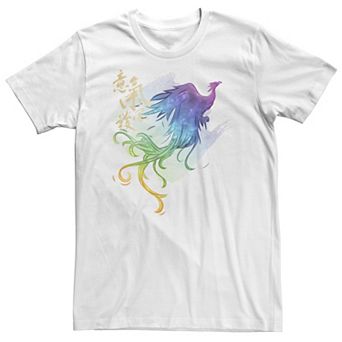 Big & Tall Disney Mulan Live Action Phoenix Watercolor Tee