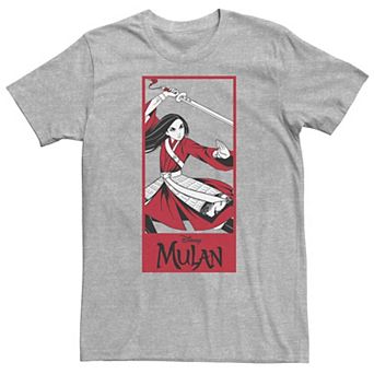 Big & Tall Disney Mulan Live Action Mulan Action Pose Panel Tee