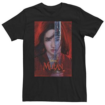 Big & Tall Disney Mulan Live Action Mulan Split Poster Tee