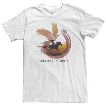 Big & Tall Mulan Live Action Believe In Mulan Water Color Collage Tee