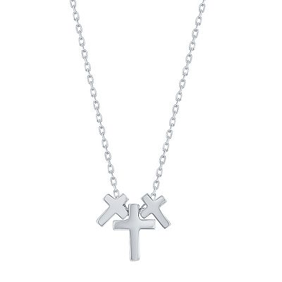 Cross Pendant Necklace Kohls Sterling Silver Chains Men's LYNX
