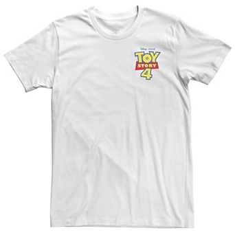 Big & Tall Disney / Pixar Toy Story 4 Movie Logo Left Chest Pocket Tee