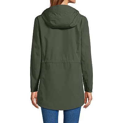 Women's Lands' End Hooded Packable Raincoat