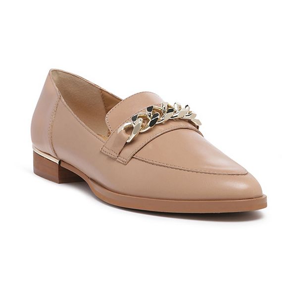 Rag & Co Pola Women's Leather Chain Link Loafers
