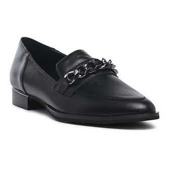 Rag & Co Pola Women's Leather Chain Link Loafers