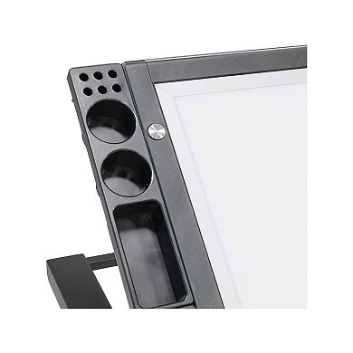 Artograph Futura LED Adjustable Home Drafting Light Table Drawing Desk, Black