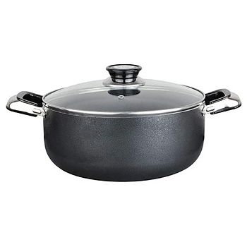 Alpine Cuisine Stainless Steel Dutch Oven with Lid & Easy Cool