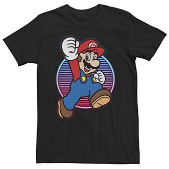 Big & Tall Nintendo Super Mario Neon Power Jump Hero Tee