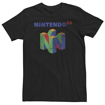 Big & Tall Nintendo 64 Classic Logo Retro Vintage Tee