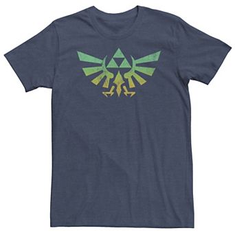 Big & Tall Nintendo Legend of Zelda Triforce Green Fade Tee