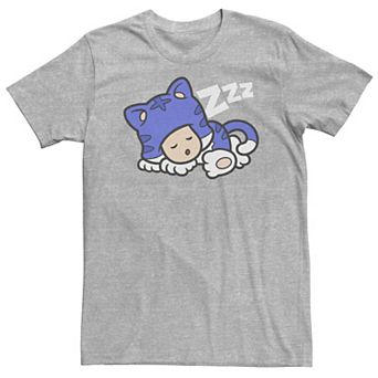 Big & Tall Nintendo Super Mario Toad Blue Suit Sleeping Portrait Tee
