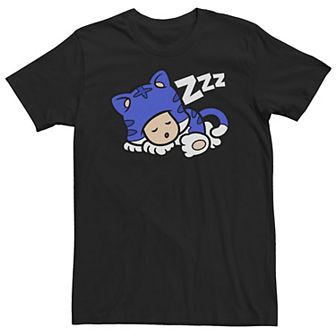 Big & Tall Nintendo Super Mario Toad Blue Suit Sleeping Portrait Tee