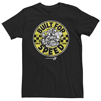Big & Tall Nintendo Mario Kart Build For Speed Vintage Tee