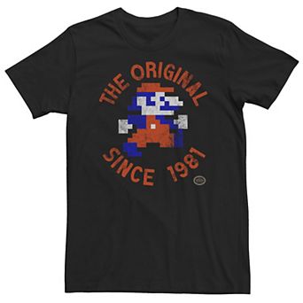 Big & Tall Nintendo Super Mario 8-Bit Original Since 81 Tee